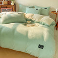 Axyaa Velvet Duvet Cover Set - Warm & Cozy Bedding for Twin Queen King
