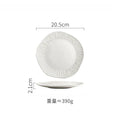 Axyaa Matte Ceramic Steak Plate Pasta Sushi Salad Molecular Cuisine Tableware