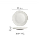 Axyaa Matte Ceramic Steak Plate Pasta Sushi Salad Molecular Cuisine Tableware