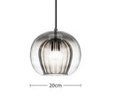 Axyaa Grey Glass Pendant Light for Kitchen Island Living Room Bedroom Bar