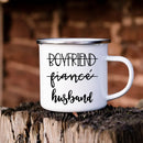 Axyaa Enamel Couples Mugs for Outdoor Coffee, Travel, and Bonfires