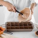 Axyaa Non-Stick Square Lattice Brownie Pan for Baking Delicious Desserts