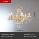 Axyaa Crystal Pearl Chandelier LED Pendant Lights Luxury Villa Decor