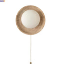 Axyaa Yellow Stone Glass LED Wall Lamp with Switch - Indoor Wall Light