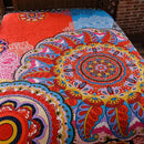 Axyaa Boho Mandala Quilt Set Queen Size 3-Piece Lightweight Reversible Coverlet