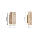 Axyaa Yellowstone Wood Wall Lamp - Natural LED Home Lighting