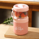 Axyaa 860ml Stainless Steel Soup Cup with Spoon and Lid