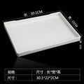 Axyaa Imitation Wood Pattern Food Storage Tray Set - Tea Coffee Snack Dishes