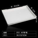 Axyaa Imitation Wood Pattern Food Storage Tray Set - Tea Coffee Snack Dishes