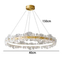 Axyaa Gold Aluminum Villa Chandelier for Indoor Lighting