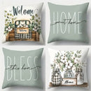 Axyaa Welcome Home Bless This Home Pillows Pattern Cushion Cover