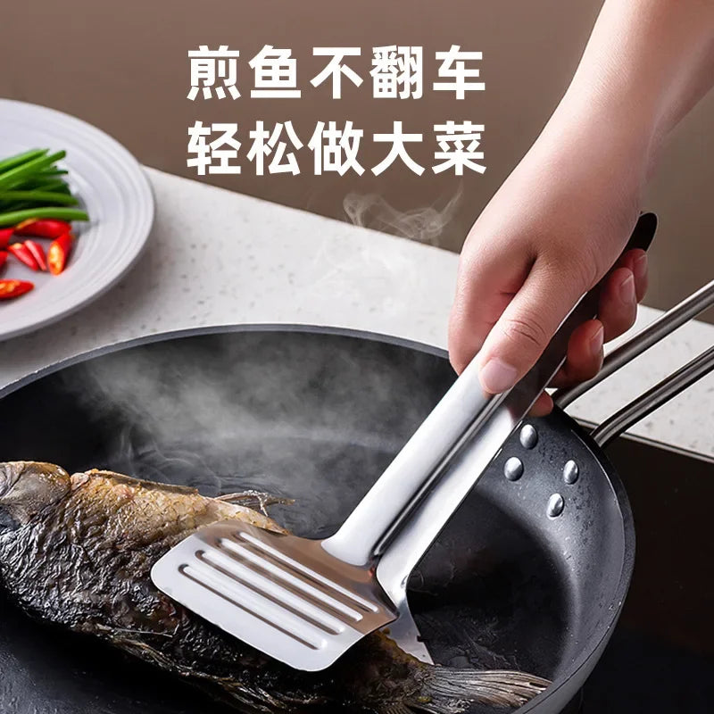 Axya 2-in-1 Stainless Steel Fish Frying Spatula & Pancake Turner