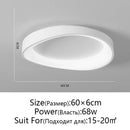 Axyaa Modern LED Ceiling Light Minimalist Black White Chandeliers
