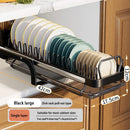Axyaa Pull-out Dish Drainer Storage Rack for Kitchen Sink Cabinet - Organizer Holder