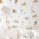 Axyaa Safari Animals Nursery Wall Stickers - Kids Room & Living Room Decor