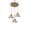 Axyaa Nordic Copper LED Pendant Light with Knob Switch for Bedroom Dinning Living Room