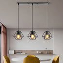 Axyaa Industrial Pendant Lights Wood Hanging Lamp Chandelier for Living Room Kitchen