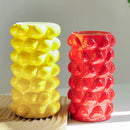 Axyaa Fruit Relief Ceramic Vase, Cute Cartoon Lemon & Strawberry Design