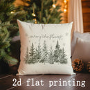 Patterned Christmas Trees Pillow Covers for Sofa Bedroom Car Cushion by Axyaa