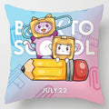 Axyaa Cartoon Print Designer Pillow Cases: Lankybox Series Home Decor Cushion Cover