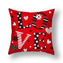 Axyaa Nordic Love Pillowcase 45x45cm - Home Decorative Throw Pillow Cover