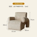 Axyaa Nordic Lounge Armchair - Designer Lazy Chair for Living Rooms
