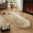 Axyaa Faux Wool Plush Shaggy Area Rug Living Room Kids Bedroom Floor Mat