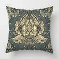 Axyaa Baroque Geometric Throw Pillow Case, Elegant Vintage 45X45CM Cushion Cover for Home