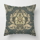 Axyaa Baroque Geometric Throw Pillow Case, Elegant Vintage 45X45CM Cushion Cover for Home