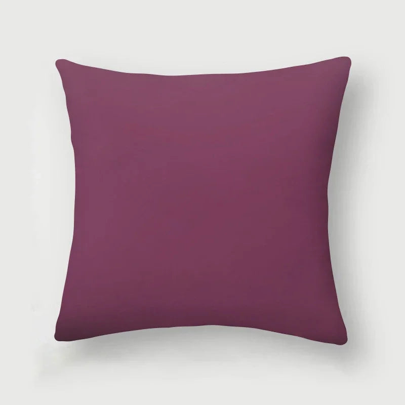 Axyaa Home Decor Polyester Sofa Pillowcase in Warm Orange Blue for Living Room