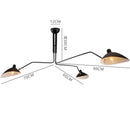 Nordic Industrial Spider Light LED Iron Ceiling Lamp for Home Decor by Axyaa
