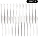 Axyaa Mirror Gold Stainless Steel Dinner Knives Set for Home & Restaurant