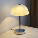 Axyaa Nordic Glass Mushroom LED Desk Lamp for Living Room, Study, Bedroom