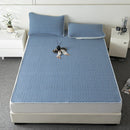 Axyaa Cooling Latex Bedding Set with Summer Bed Mat, Pillowcase, and Sheet