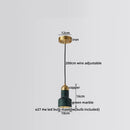 Axyaa Marble Copper LED Pendant Lamp Modern Hanging Lights Fixtures