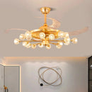 Axyaa Kids Bedroom Ceiling Fan with Remote Control and LED Light