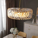 Large Crystal Axyaa LED Chandelier for Living Room & Bedroom Ceiling Lighting