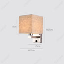 Axyaa LED Fabric Wall Light Switch Lampshade for Bedroom & Restaurant