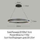 Axyaa Modern LED Chandelier for Home Living Room Bedroom Kitchen Dining Black/Gold