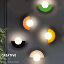 Axyaa Modern Macaron Wall Lamp: Minimalist Night Light for Indoor Home Decoration