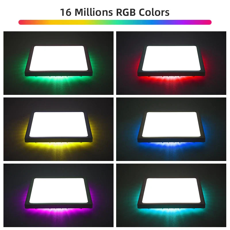 Axyaa Smart Dimming Wifi RGB LED Ceiling Light - Remote Control, Alexa Compatible