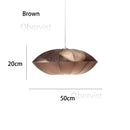 Axyaa Danish Pendant Light: Rustic Fabric Ufo Lampshade for Living Room & Dining Room