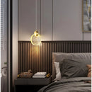 Axyaa Gold Finish Crystal Pendant Light: Modern LED Chandelier for Kitchen Dining Room