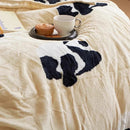 Axyaa 2-in-1 Panda Throw Pillow Blanket: Cozy Flannel & Lambswool for Sofa, Bed, Car