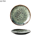 Axya Ceramic Dinner Plate Set for Retro-Fusion Dining Experience