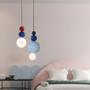 Axyaa Resin Gourd Pendant Lights Modern Minimalist Design for Home Living Room Bedroom Study