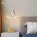 Axyaa Kids Unicorn Pendant Pink Elephant White Bear Chandeliers