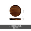 Axyaa Wooden Food Storage Tray Dessert Tea Cake Plate Household Tool
