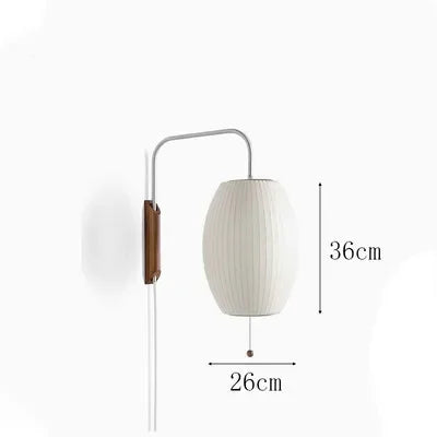 Axyaa Silk Wall Lamp for Elegant Room Decor