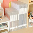 Axyaa Transparent Snap File Storage Box Set - Multi-purpose Magazine Holder